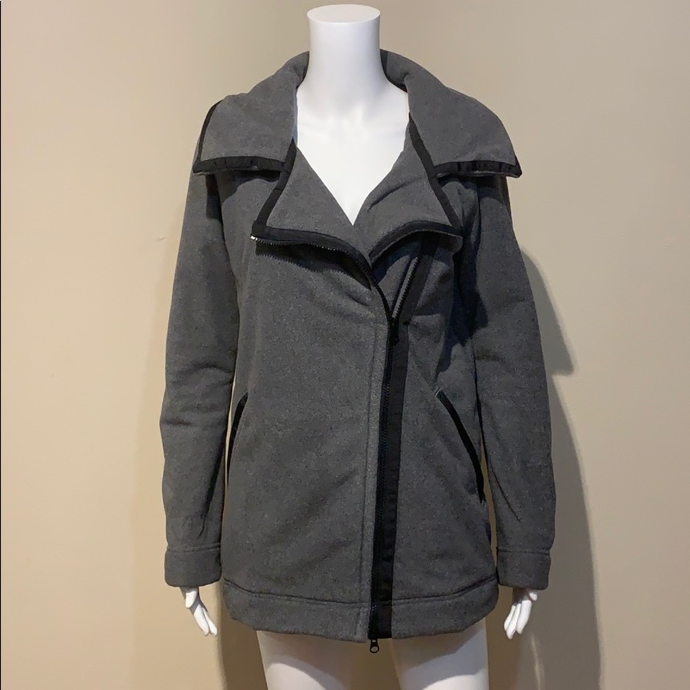 Lululemon Moto Jacket Black / Ambient Grey / Black - Picture 1 of 8